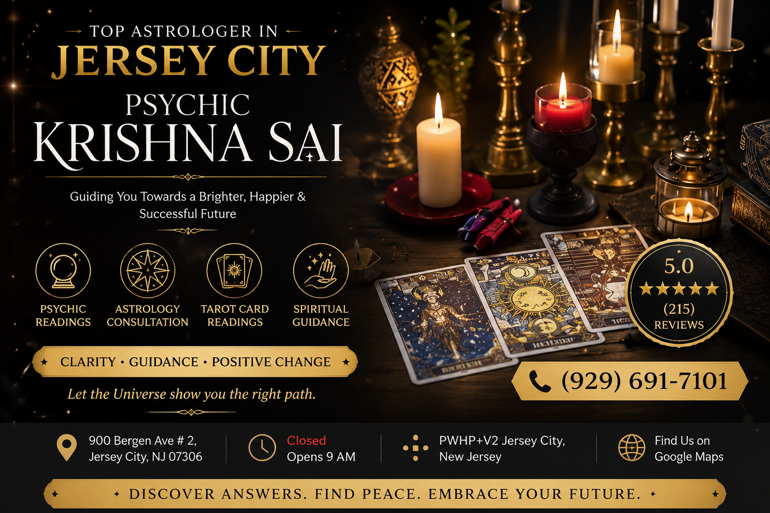 Psychic Krishna Sai Jersey City Banner